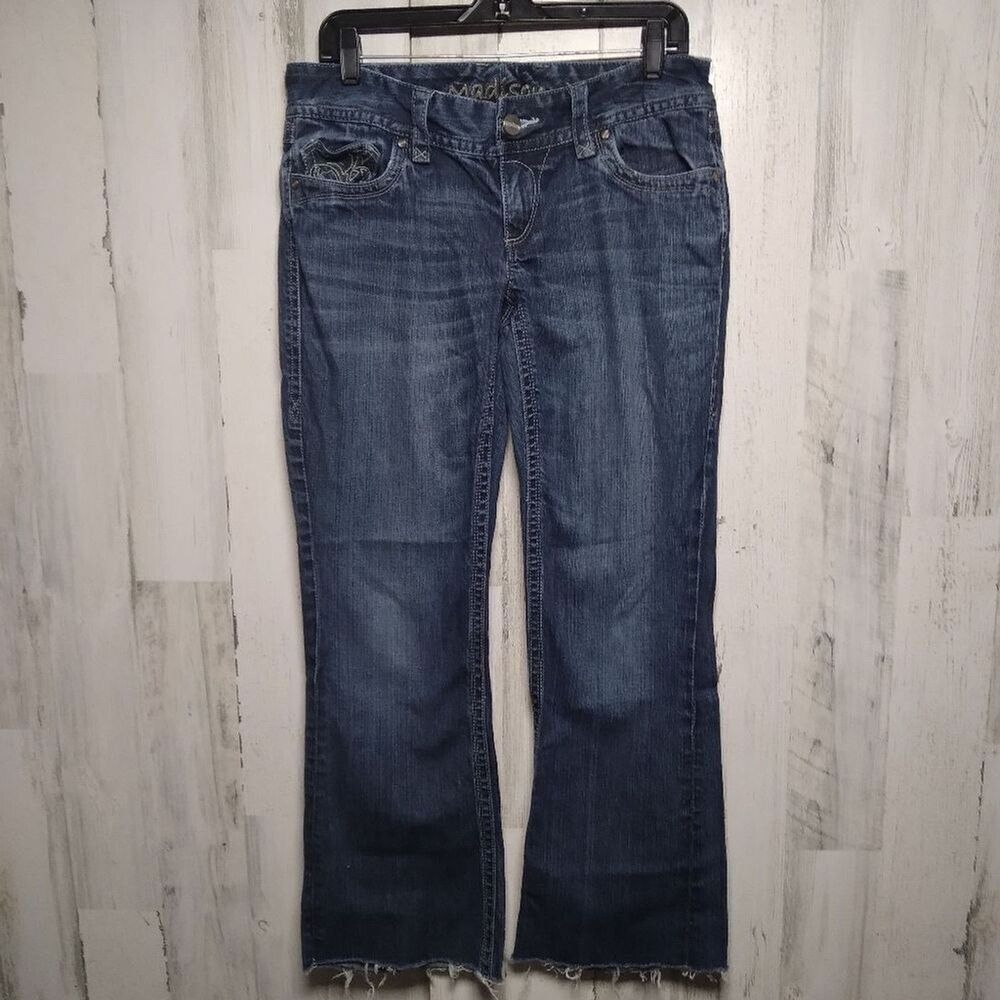 Maurices Madison Jeans Bootcut 7/8 Raw Hem